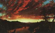 Frederick Edwin Church Secluded Landscape at Sunset USA oil painting reproduction